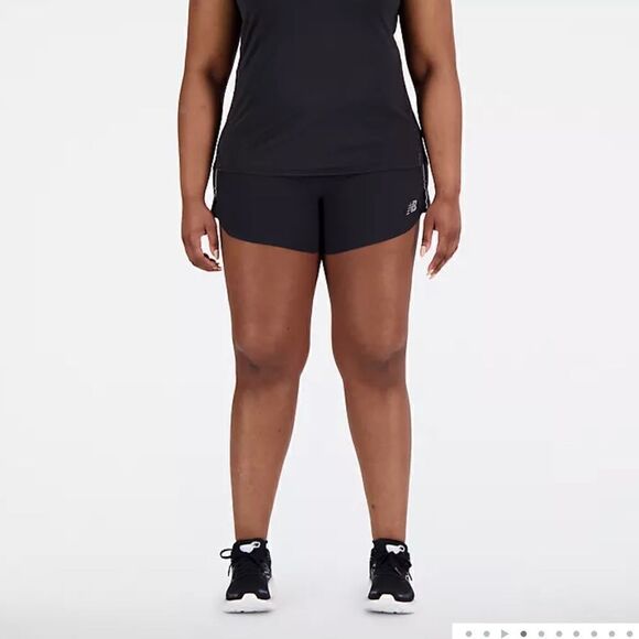 NWT New Balance Plus Size Impact Run 3” Shorts Zip Pockets NB Dry - Size 2XL - Picture 6 of 10